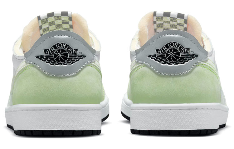 Мужские кроссовки Jordan Air Jordan 1 og "ghost green" (бело-зеленые) — Белый / зелёный — фото 5