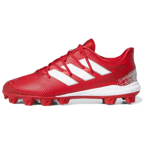 Adidas Adizero Afterburner 8 Cleats 'University Red'