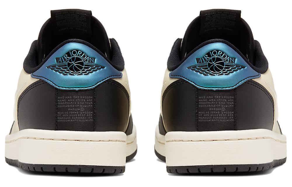 Женские кроссовки Jordan Air Jordan 1 Low Top (черно-бело-синие) — фото 5