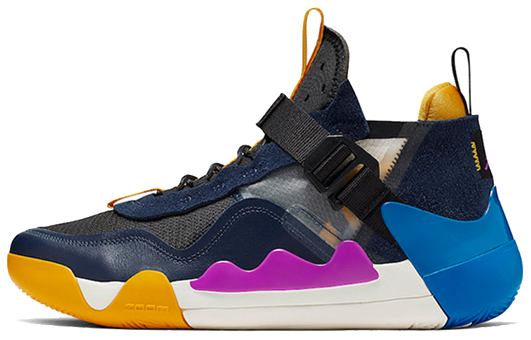Мужские кроссовки Jordan Defy SP (черно-фиолетовые) — фото 1