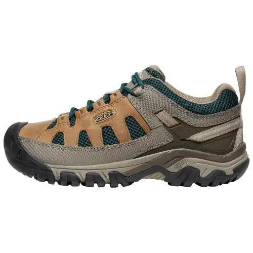 Keen Targhee Comfortable And Lightweight Slip Resistant Abrasion Resistant Low top Hiking Shoes Women's Gray Brown
