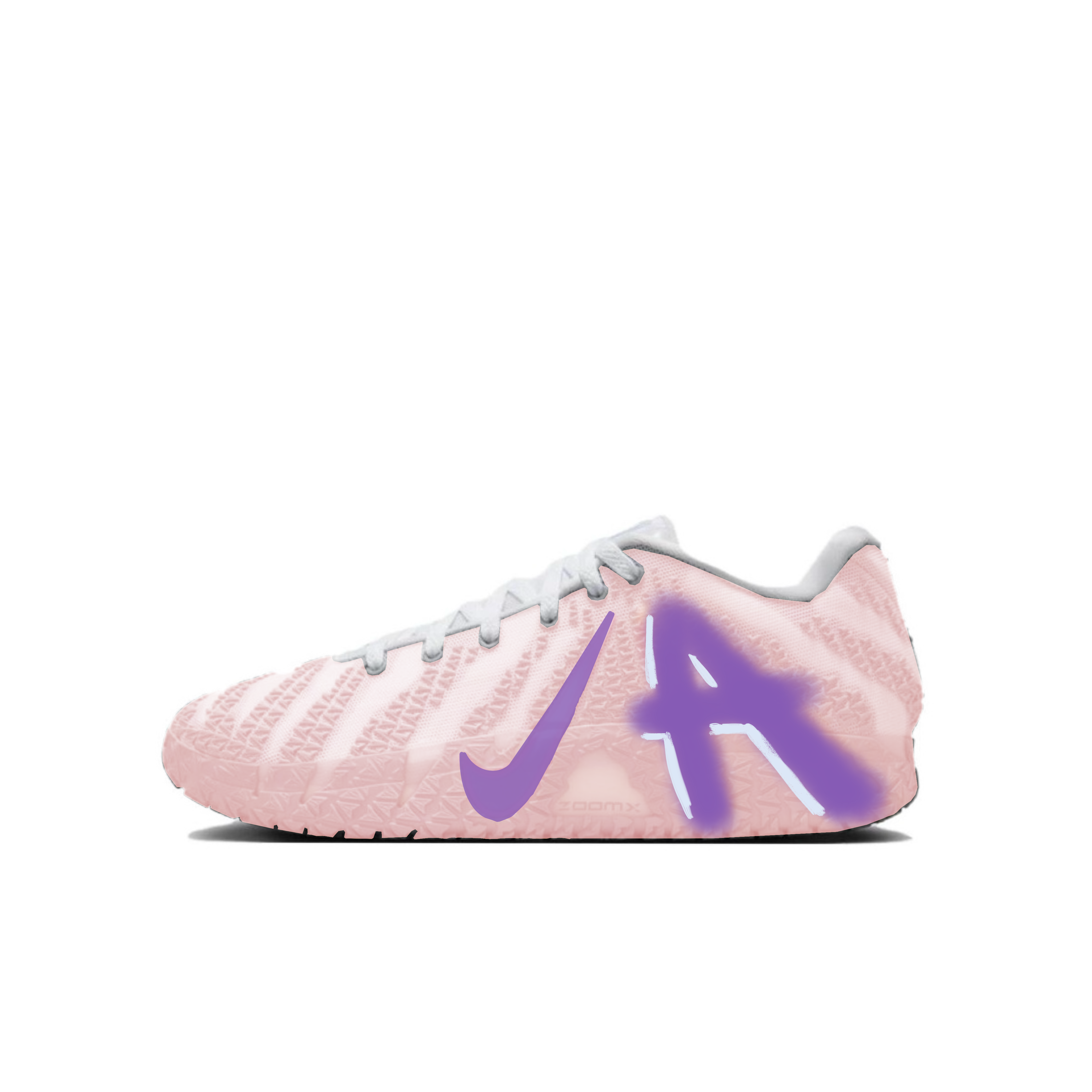 Nike Ja Morant 3 Abrasion Resistant Low top Basketball Shoes Unisex Pink Purple