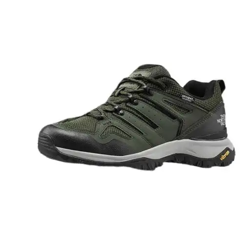 THE NORTH FACE Abrasion Resistant Slip Resistant Low top Hiking Shoes Men's Black Green