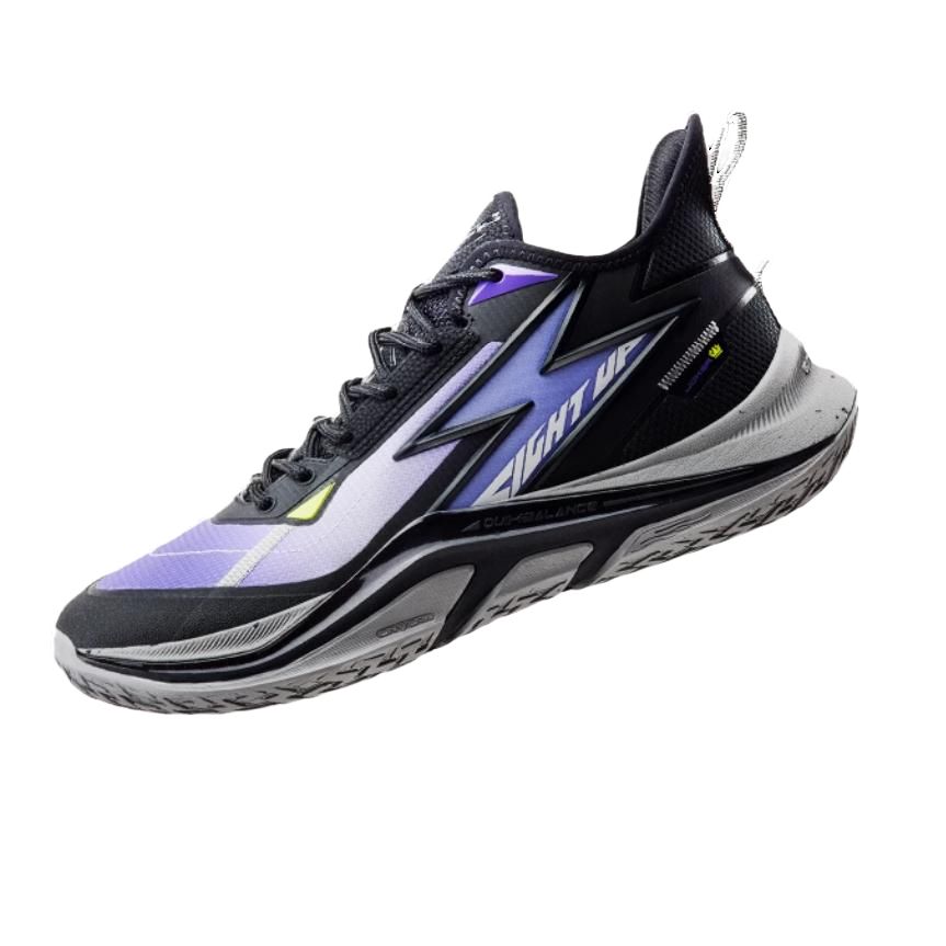 361° LIGHT UP Slip Resistant Abrasion Resistant Low top Basketball Shoes Men’s Purple Black