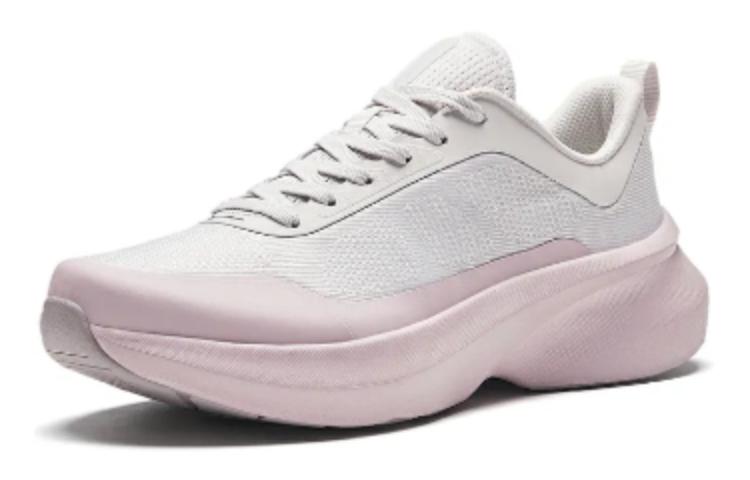 Anta Round Tip Cushioning, Wear Resistant Low top Training Shoes Women’s Gray Pink