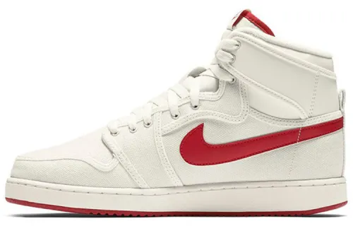 Jordan Air Jordan 1 Retro KO Sail High Top Retro Basketball Shoes Men's White Red 2016 Edition