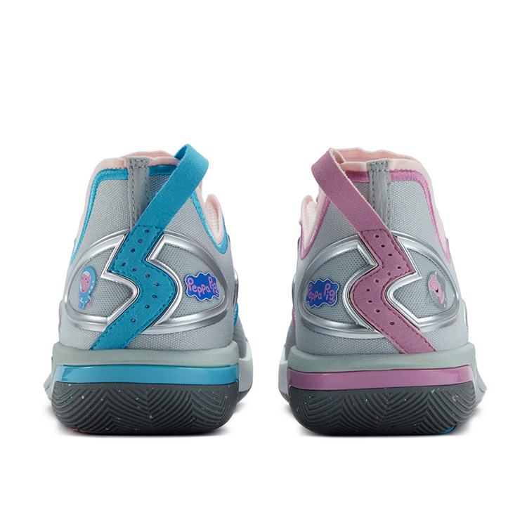 361° BIG3 6.0 Pro Cushioning Slip Resistant Breathable Low top Basketball Shoes Men’s Pink Blue Mismatched