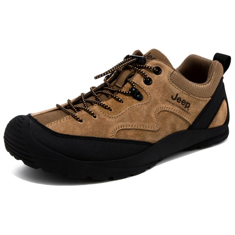 Jeep Abrasion Resistant Low top Hiking Shoes Men’s Earth Yellow