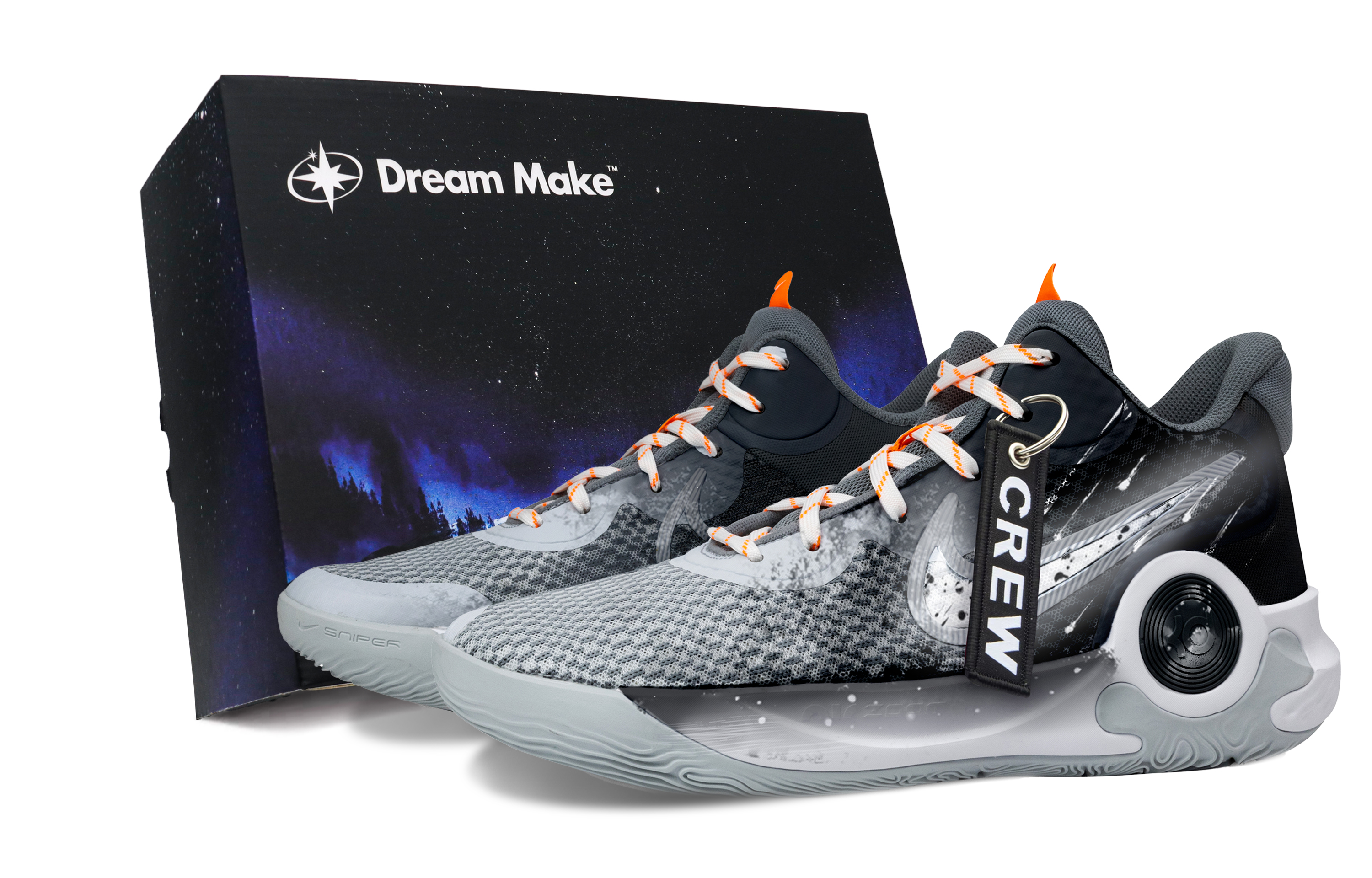 Nike KD Trey 5 IX Falling Star Black Box Fabric Cushioning Mid top Basketball Shoes Unisex Black
