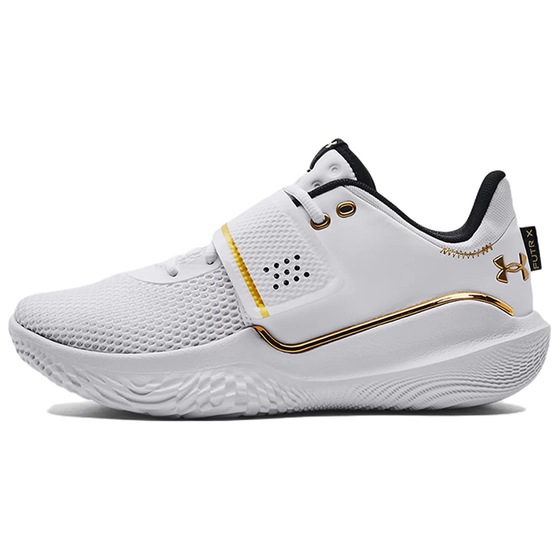 Кроссовки Under Armour Flow FUTR X 1 (бело-золотые)