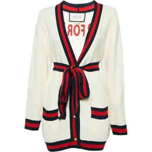 Gucci tiger-embroidered cardigan