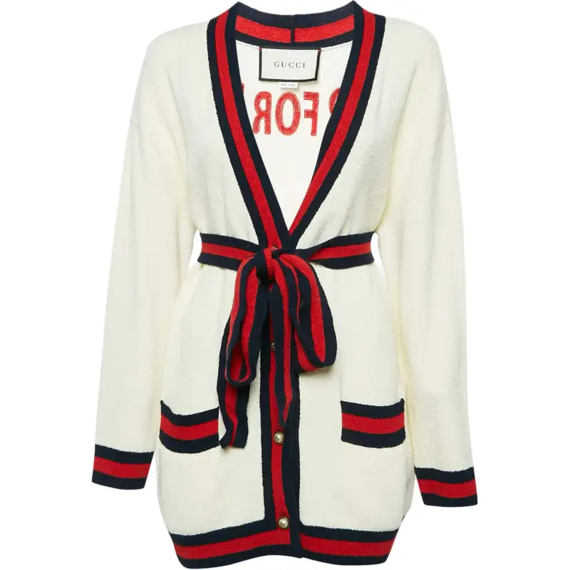 Gucci tiger-embroidered cardigan