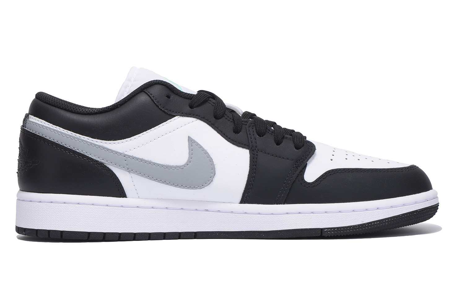Jordan Air Jordan 1 Slip Resistant Coverage Balance Impact Resistant Low top Vintage Basketball Shoes Men’s Black Gray
