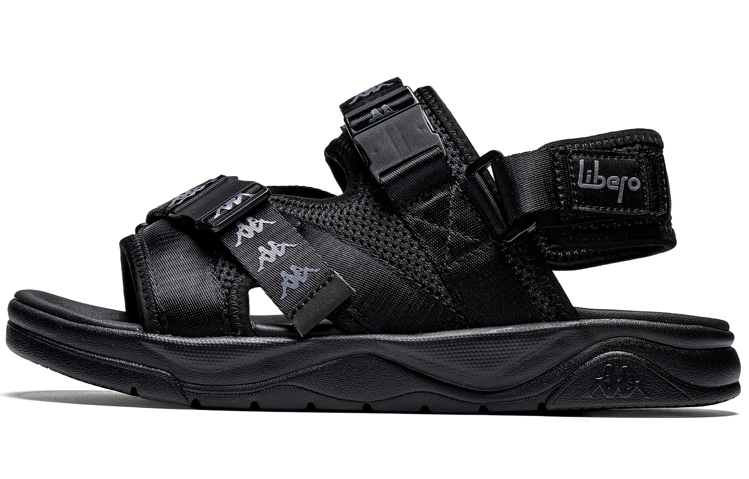 Kappa Jungle Lion Collection, Cooling Slip Resistant Beach Sandals Unisex Black