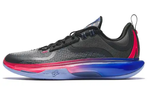 Anta Anta GH5 Hayward 5 Gamer Nitrogen Technology Professional Practical Shock Absorbing Breathable Light Rebound Low-top Basketball Shoes Men's Black Red Blue