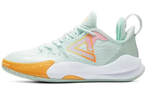 PEAK Basketball Shoes Men's Low Top Green Orchid