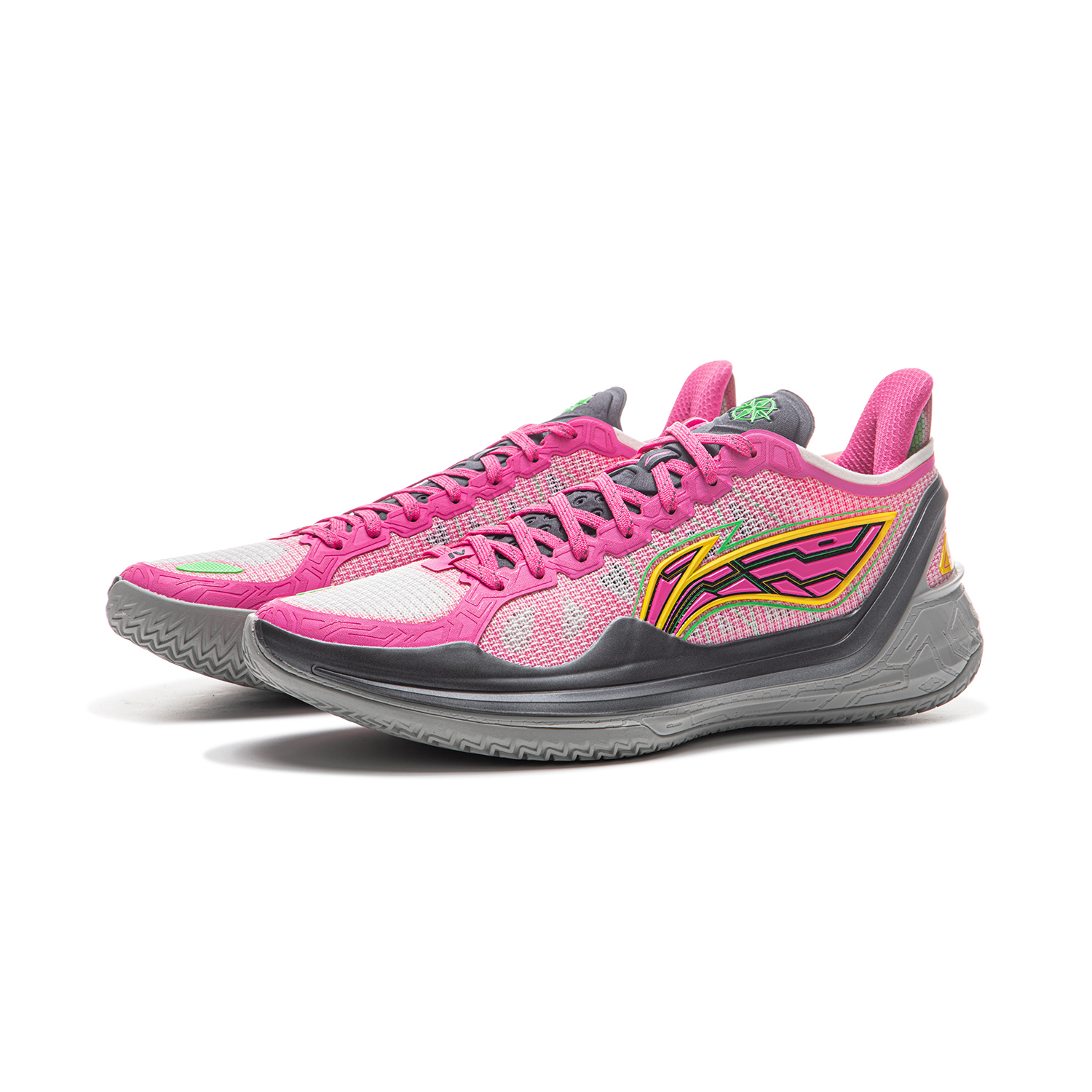 Li Ning Liren 4 V2 Cushioning Slip Resistant Lightweight Rebound Low top Performance Basketball Shoes Men’s Pink