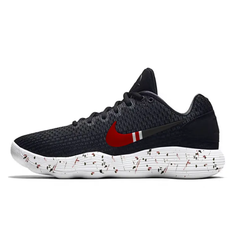 Nike Hyperdunk 2017 Cushioning Slip Resistant Abrasion Resistant Lightweight Low top Basketball Shoes Men's Black