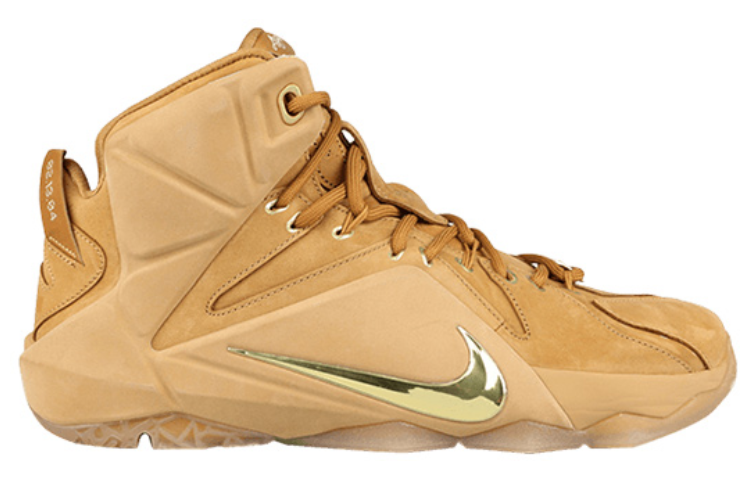 Мужские кроссовки Nike Lebron 12 EXT Wheat (песочные) — фото 2