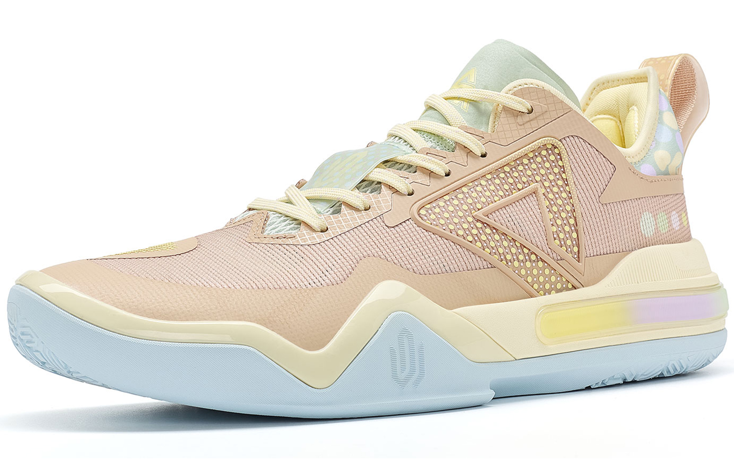PEAK Andrew Wiggins AW1 Slip Resistant Abrasion Resistant Low top Basketball Shoes Men’s Pink Replaceable Edition