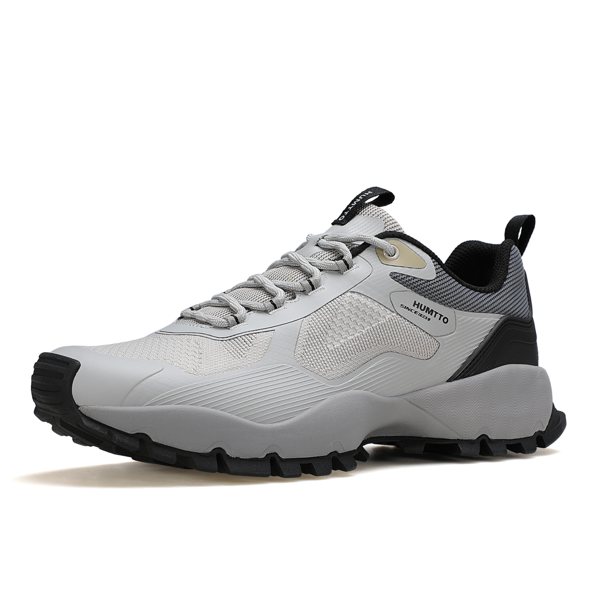 HUMTTO Cushioning Slip Resistant Support Low top Mountaineering Shoes Men’s Light Gray