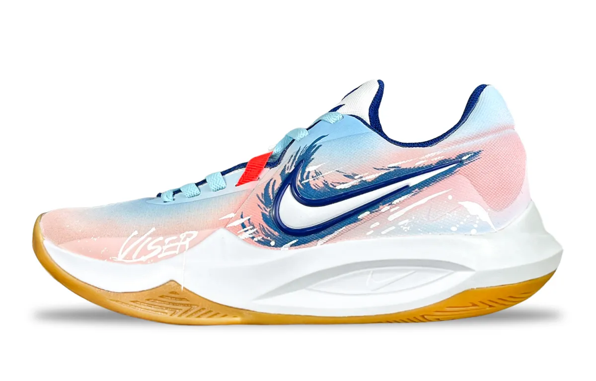 Nike Precision 6 Fantasy, Coastline Cushioning Slip Resistant Abrasion Resistant Low top Basketball Shoes Men's
