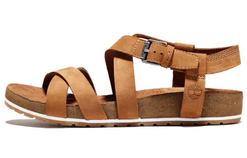 Timberland Women's Malibu Waves Ankle-Strap Sandal 'Saddle Brown'