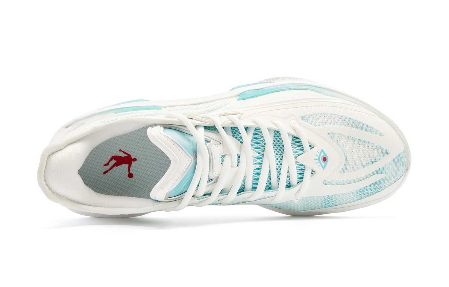 QIAODAN Poisonous Fangs 4.0 Angel Low top Basketball Shoes Men’s White Blue