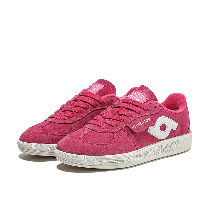 HOMDOON Slip Resistant Abrasion Resistant Low top Training Shoes Unisex Red White