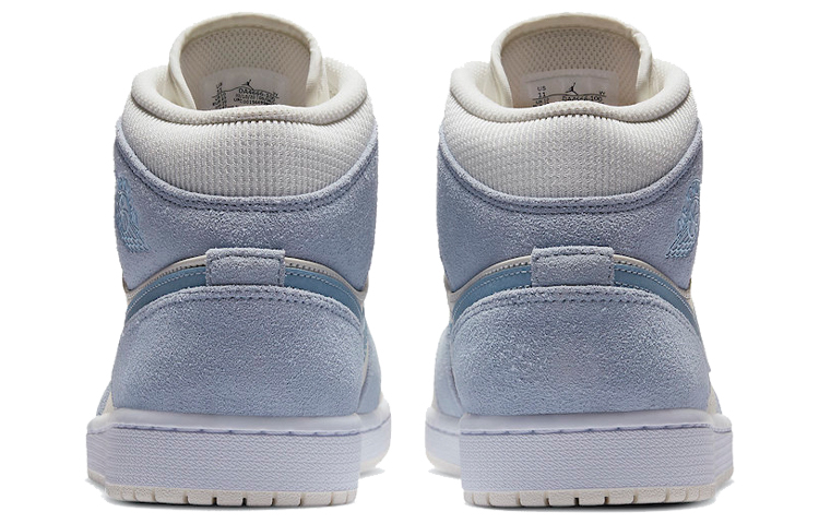 Кроссовки Jordan Air 1 Mid (серо-синие) — Серыйсиний — фото 5