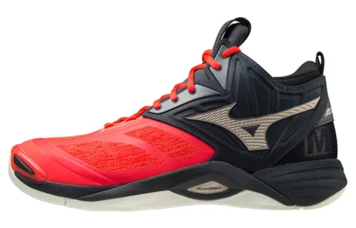 Mizuno Momentum Textile, Synthetic Leather Comfortable Slip Resistant, Abrasion Resistant, Breathable Mid top