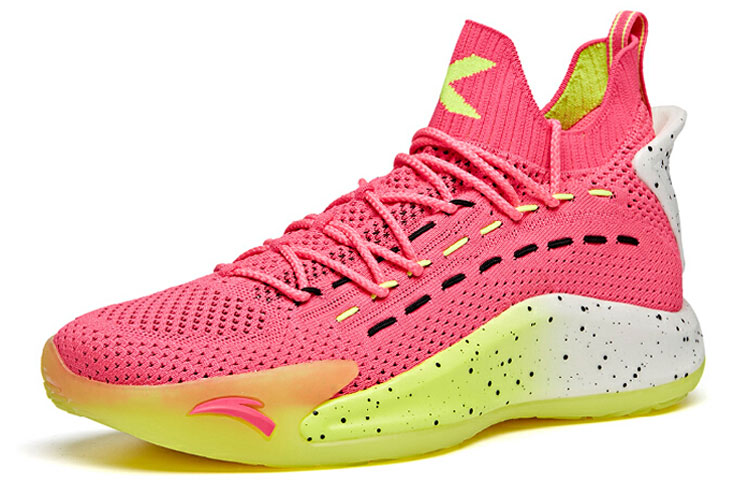 Anta KT5 Cushioning Mid top Basketball Shoes Men’s Pink