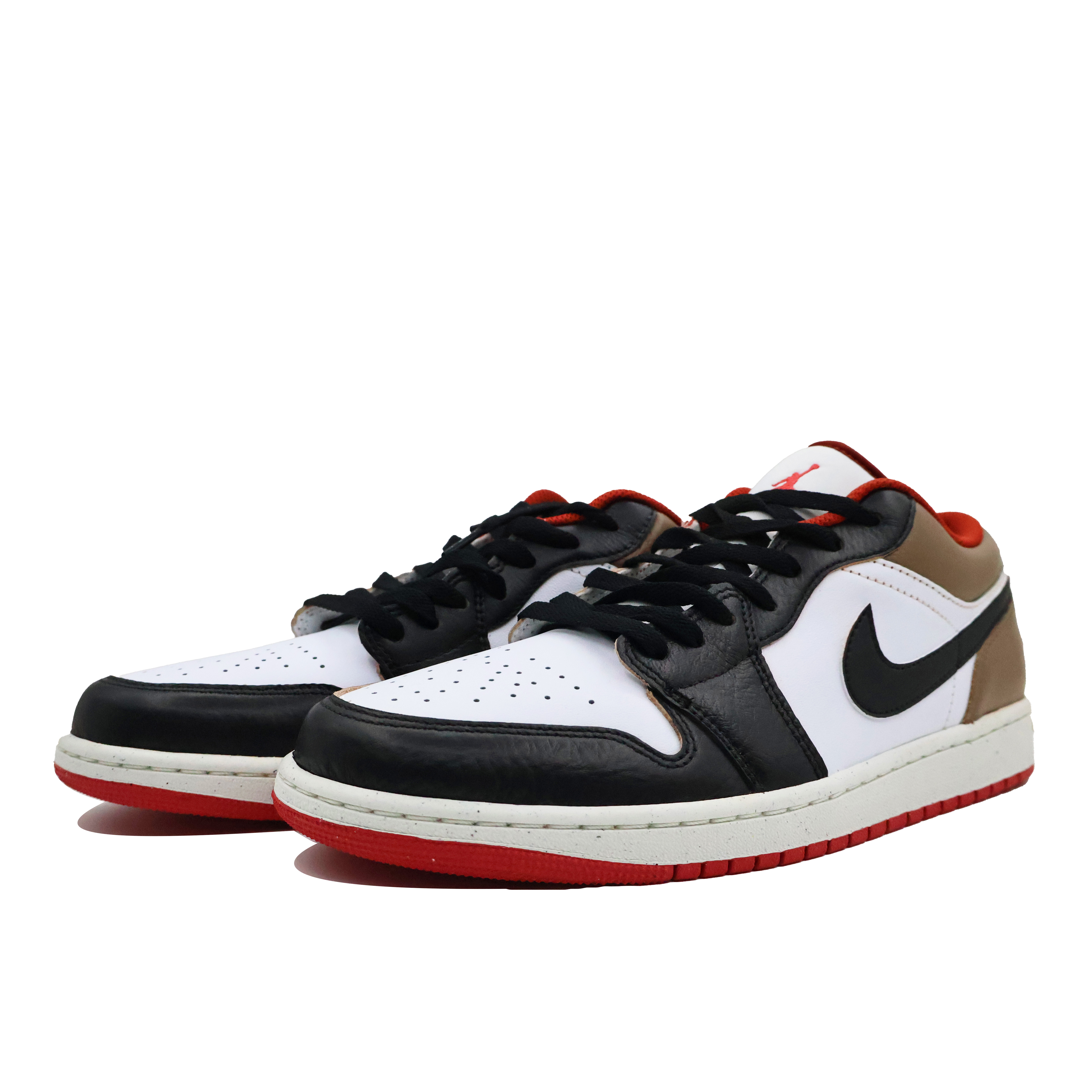 Jordan Air Jordan 1 Vintage Basketball Shoes Men’s Low Top White/Black/Brown