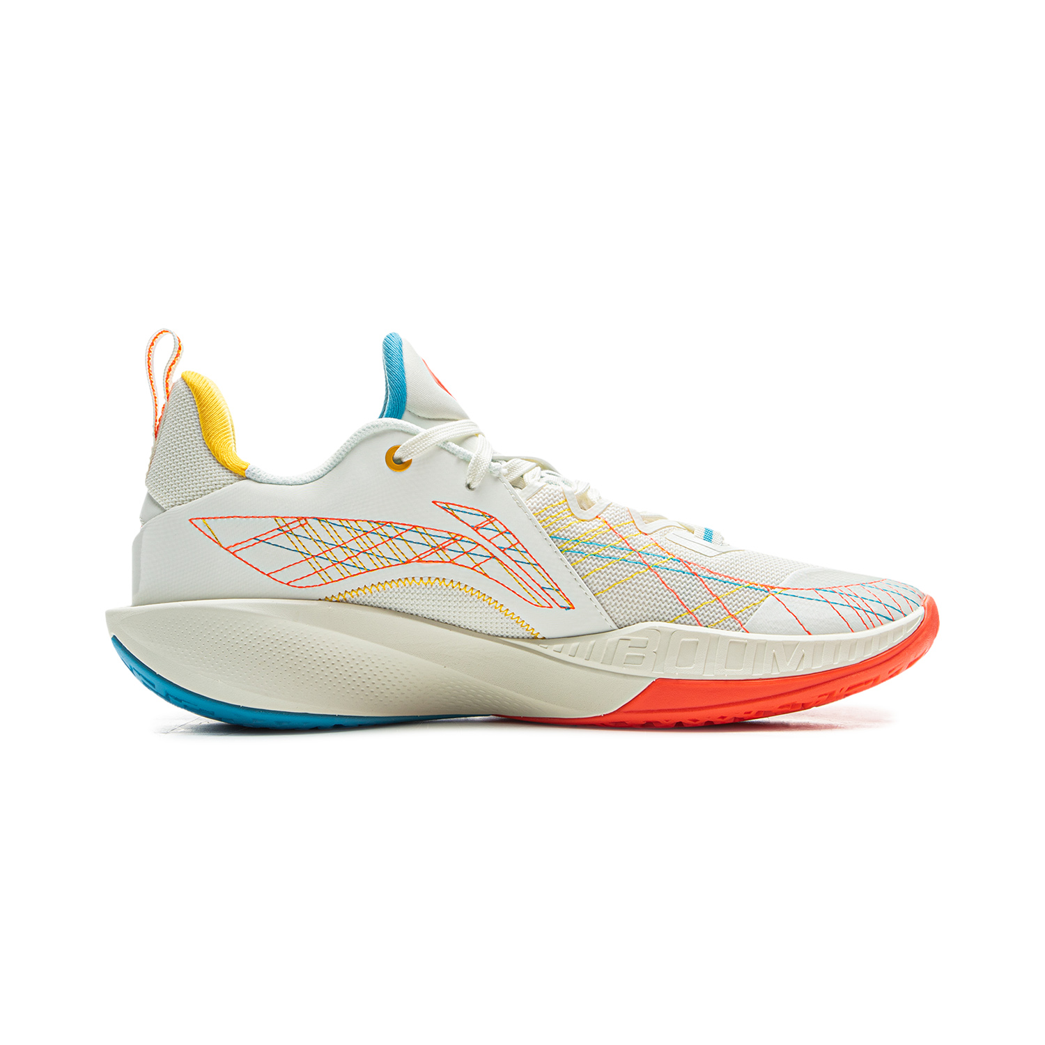Li Ning Speed 2 Cushioning Slip Resistant Breathable Rebound Low top Basketball Shoes Men’s White Blue