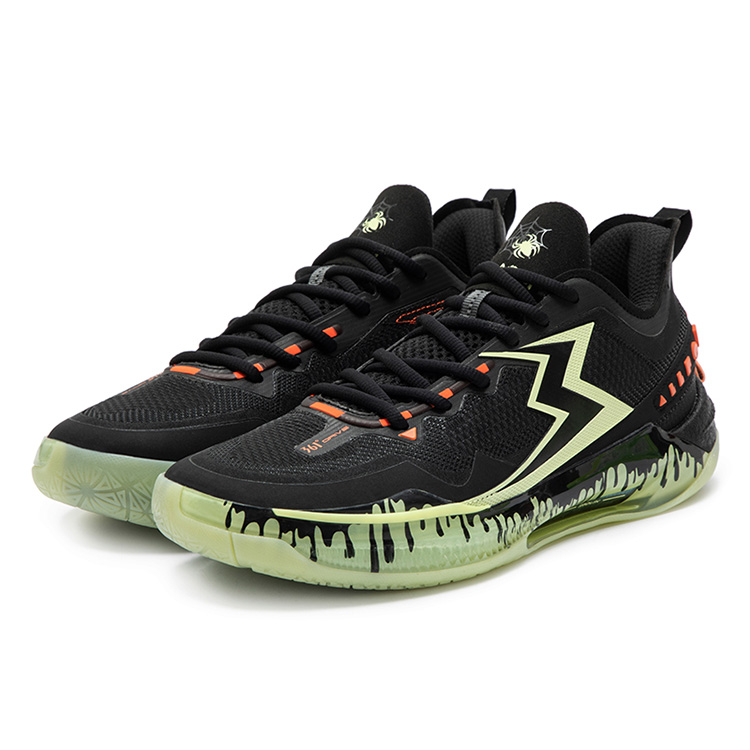 361° BIG3 5.0 Quick PRO Halloween Low top Basketball Shoes Men’s Black Orange
