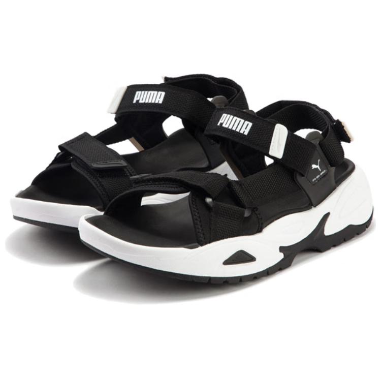 PUMA Traek Lite Beach Sandals Unisex Black White