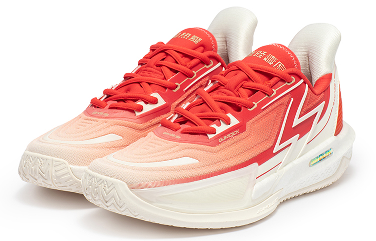 361° BIG3 4.0 Quick Pro Cushioning Slip Resistant Abrasion Resistant Low top Basketball Shoes Men’s Red