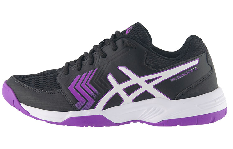 Asics Gel Dedicate 5 A Wear resistant And Lightweight Low top Tennis Shoes Women's Black Purple