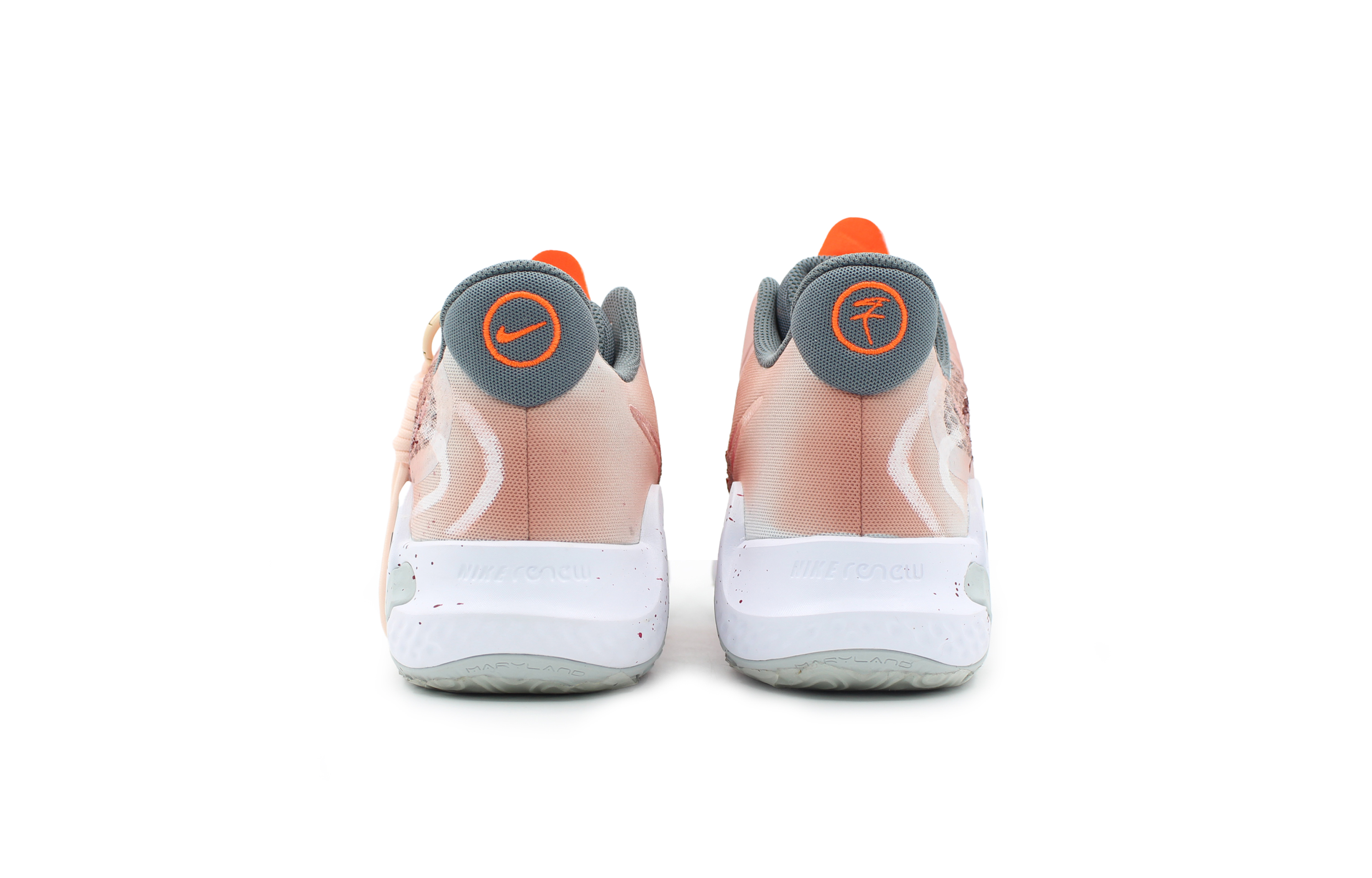 Nike KD Trey 5 IX Mesh Slip Resistant Abrasion Resistant Mid top Basketball Shoes Unisex Gray Pink