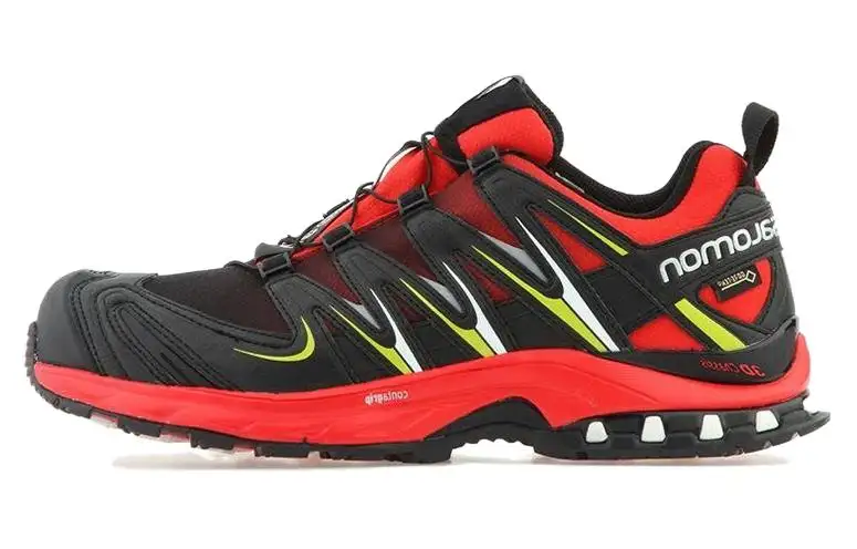 SALOMON Xa Pro 3d Gt Abrasion Resistant Low top Hiking Shoes Men's Black Red