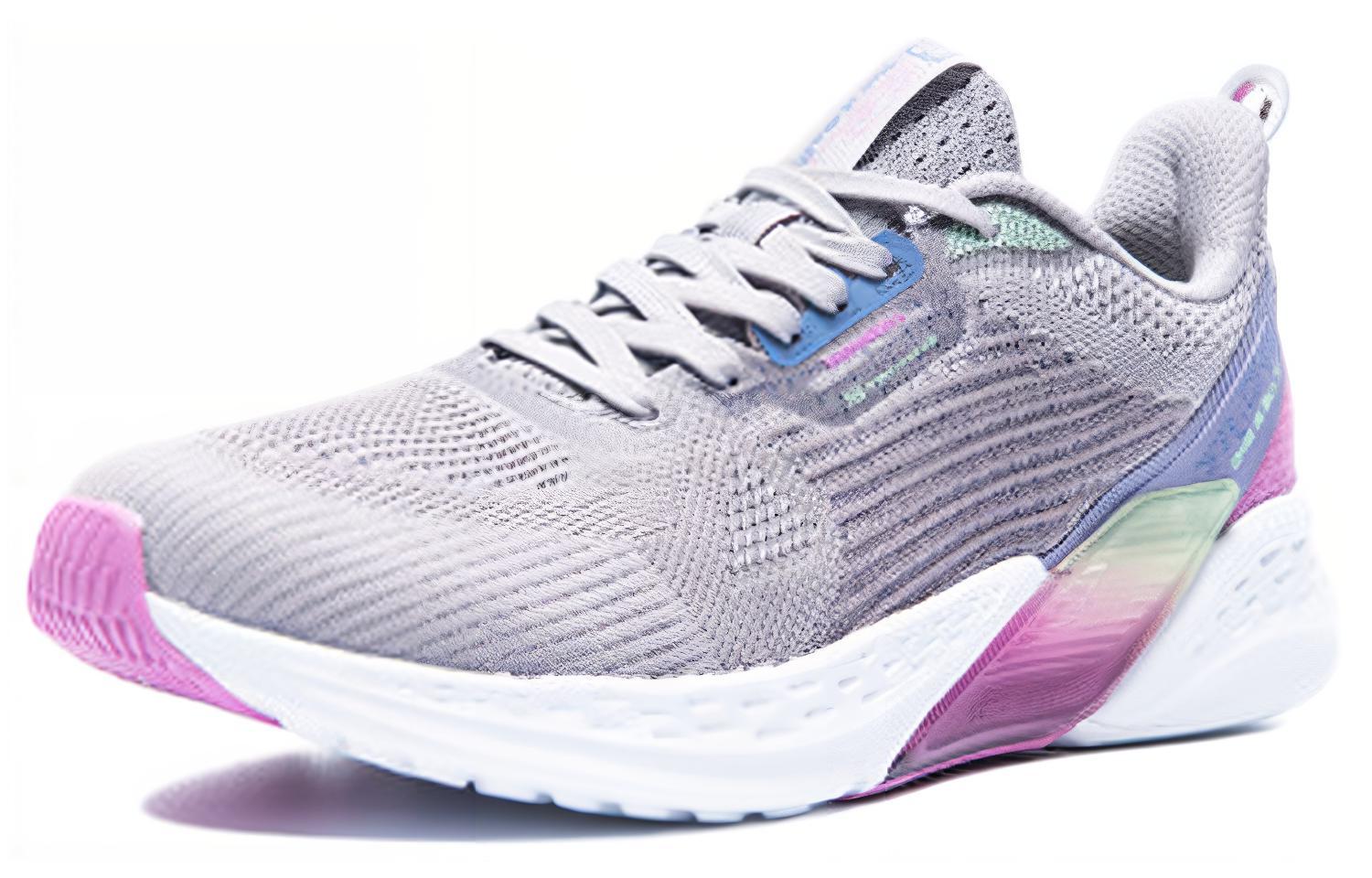 361° Volcano Cushioning Slip Resistant Low top Training Shoes Women’s Gray Purple