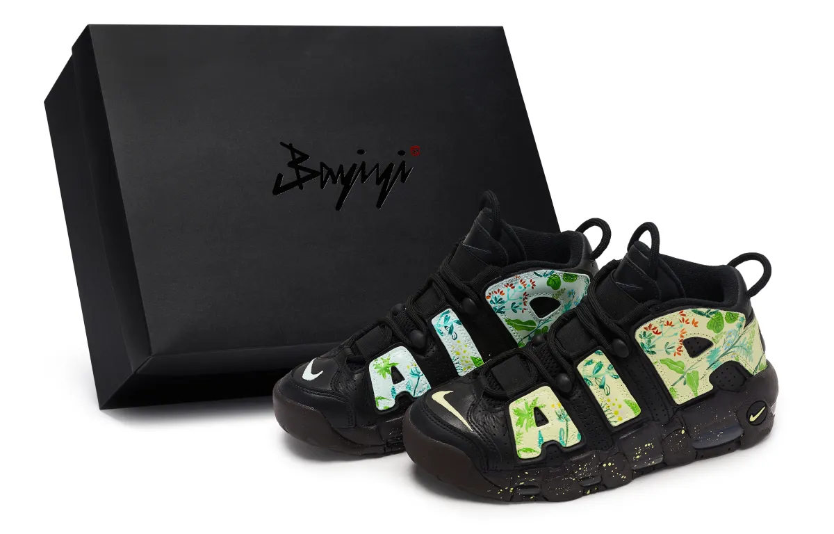 Nike Air More Uptempo 811 Manufacturing, Spring Aroma Underfoot, Special Shoe Box Abrasion Resistant Mid top