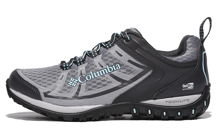 Columbia Outdry Cushioning Slip Resistant Abrasion Resistant Low top Hiking Shoes Women's Gray Black
