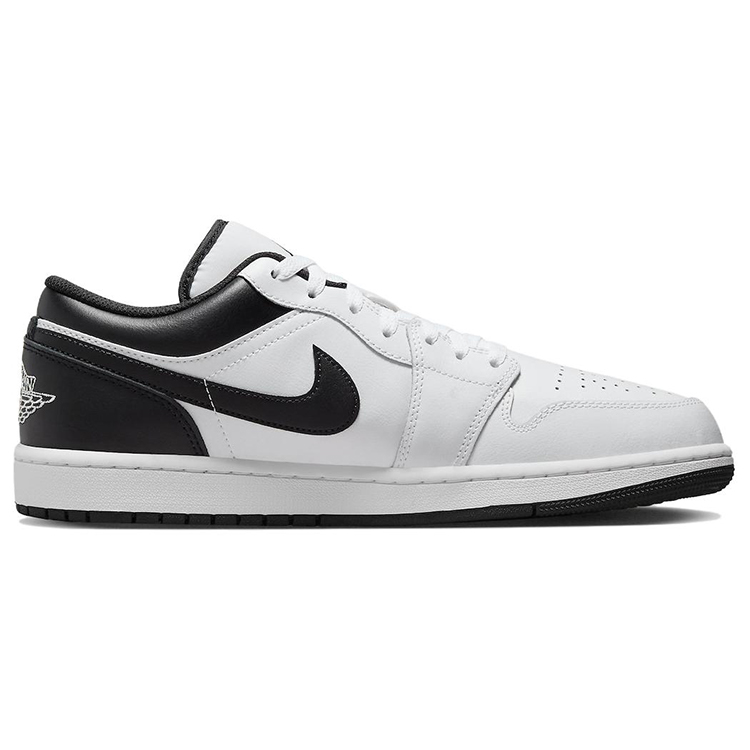 Jordan Air Jordan 1 Slip Resistant Abrasion Resistant Low top Vintage Basketball Shoes Men’s White Black