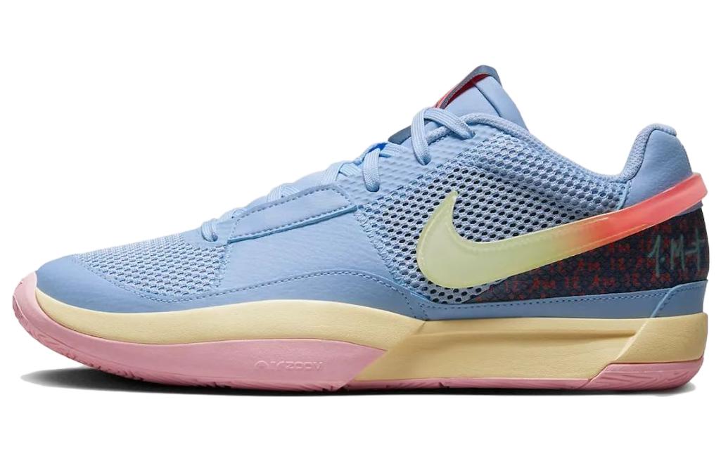 Nike Ja 1 Morant Generation Morant 1 Generation \"Day One\" Fashionable and versatile low-top basketball shoes men's blue and yellow