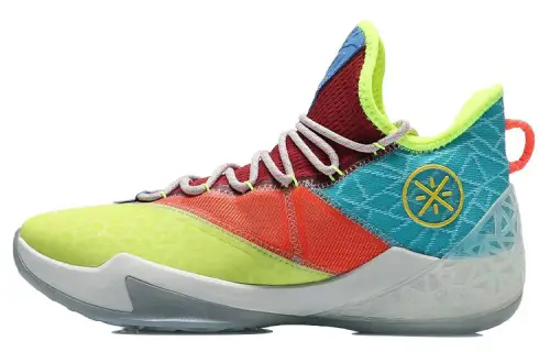 LiNing Wade Series 7 Fission TD Anti-slip Wear-Resistant Rebound Shock Absorption Mid-top Basketball Shoes Men's Juice Green Commemorative Edition