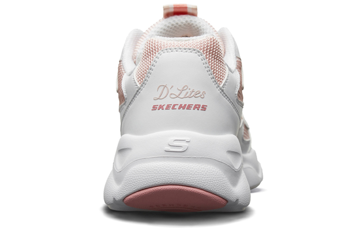 Skechers D'LITES Mesh, Textile Low top Chunky Sneakers Women's White - Image 4