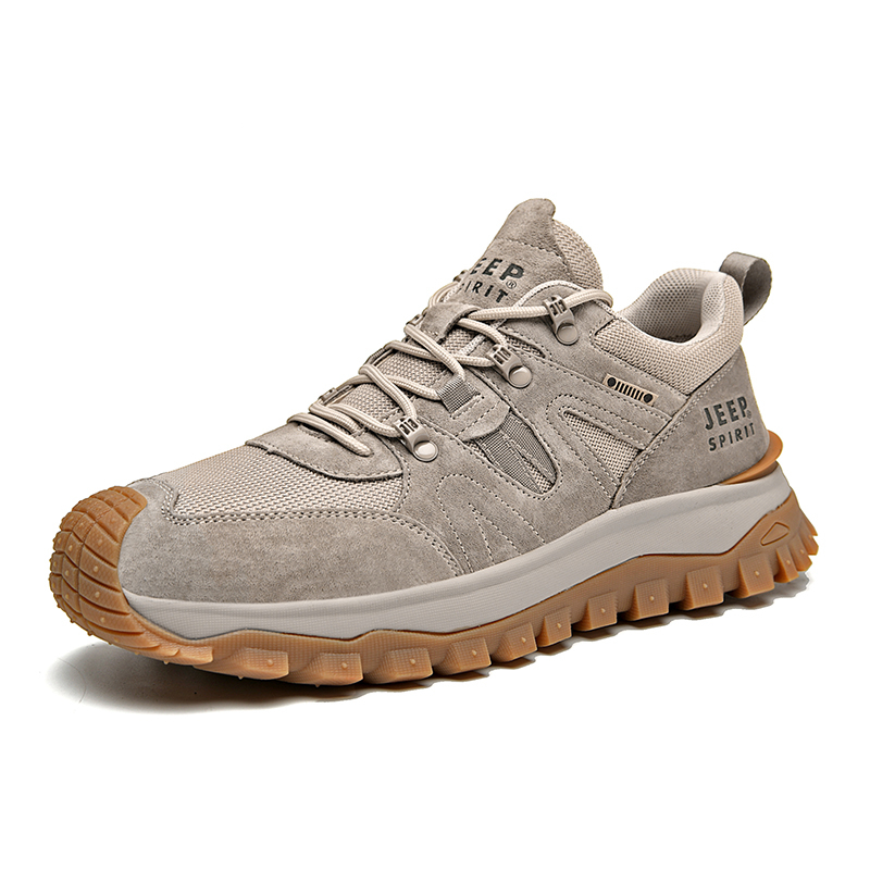 JEEP SPIRIT Low top Hiking Shoes Men’s Natural Deer