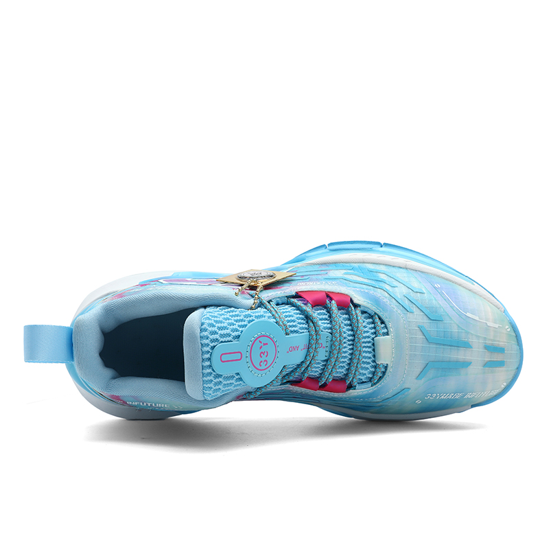PAIKEJINGPAO Mesh Cushioning Slip Resistant Abrasion Resistant High top Basketball Shoes Unisex