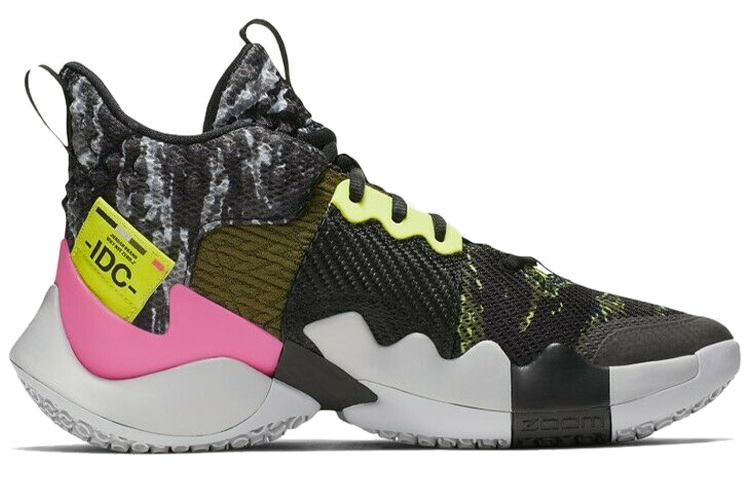 Мужские кроссовки Jordan Why Not Zer0.2 (коричнево-розовые) — Коричневый / розовый — фото 2